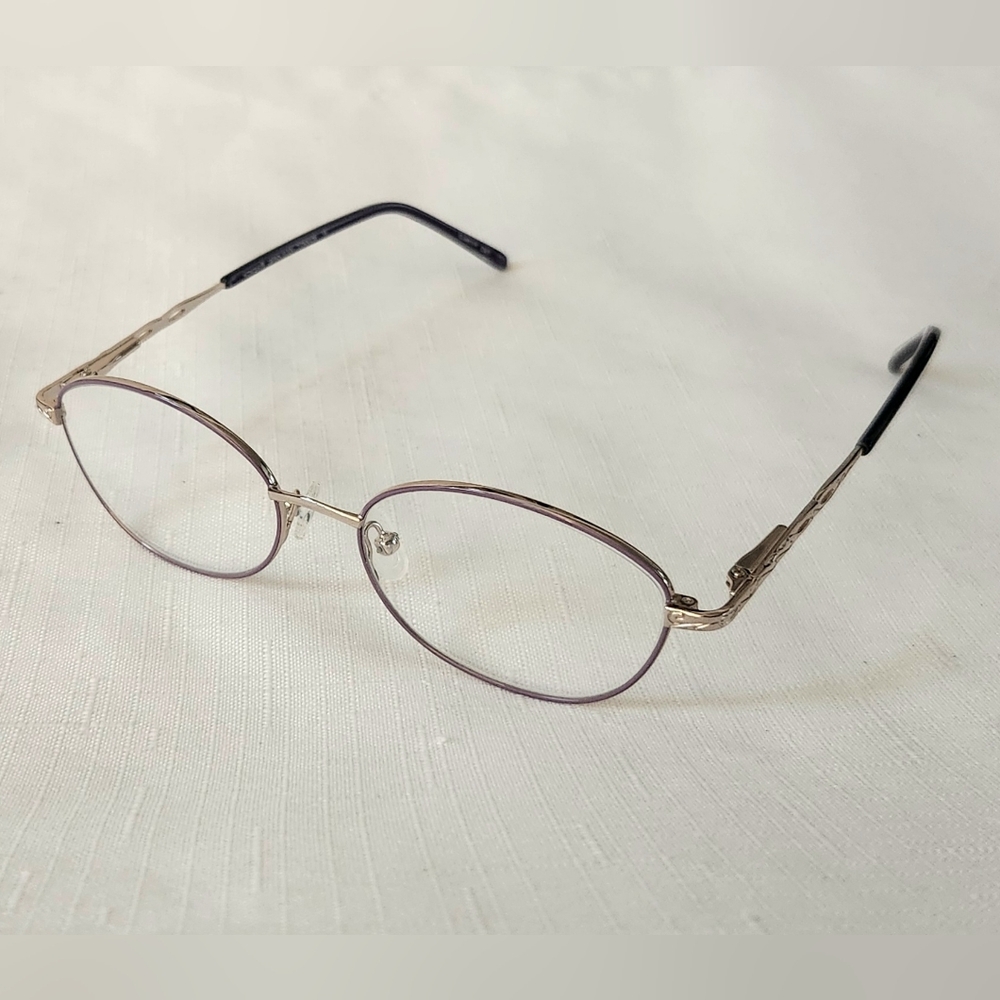 Konishi Japan Flex Titanium KF8381 Eyeglasses Frames Only 53-17-145 C3 G/Lavande